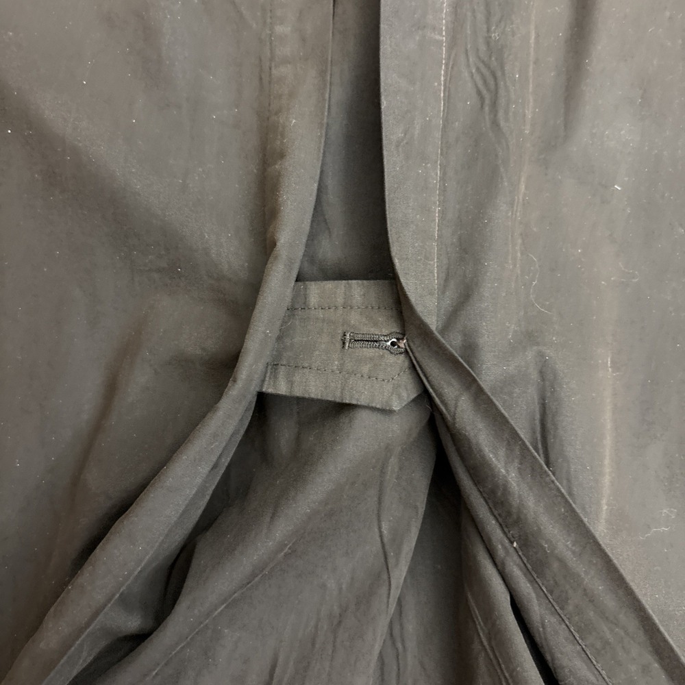 Burberry Trench Coat Women Vintage Wool Dark Brown Size 14 X-Long - Picture 16 of 16
